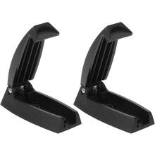 2 stuks zwarte haken voor bagagedeurbevestiging van campers, universele bevestigingsclips voor de buitenkant van caravans en trailers