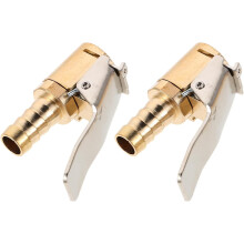 2 Stück 8-mm-Reifenluftschlauchadapter aus Kupfer für schnelles Aufpumpen