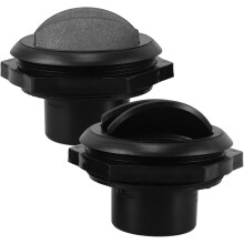 cubiertas de ventilación de salida de aire acondicionado negras para RV, autobús, coche, deflector de ventilación de techo eléctrico