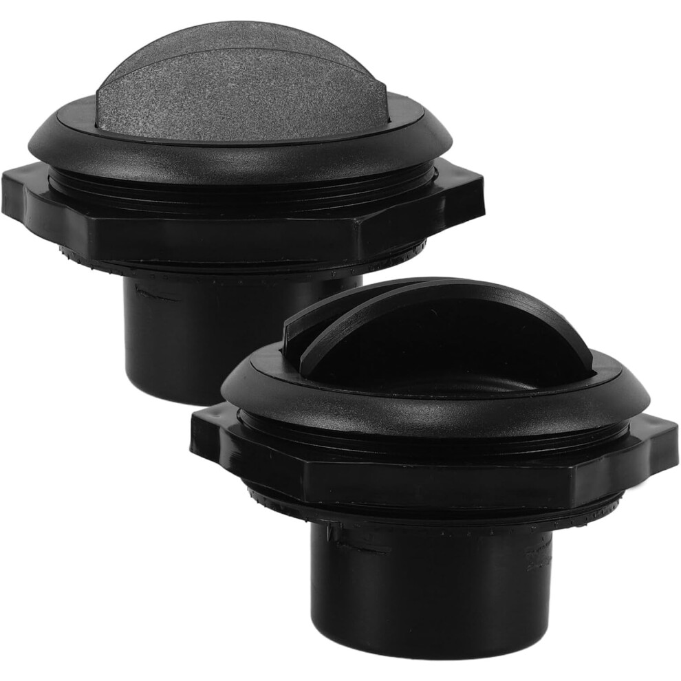 2Pcs Air Conditioning Outlet Vent Cover Louver For Rv Bus Car Air Vent Deflector Roof Electrical Black 5455468474781