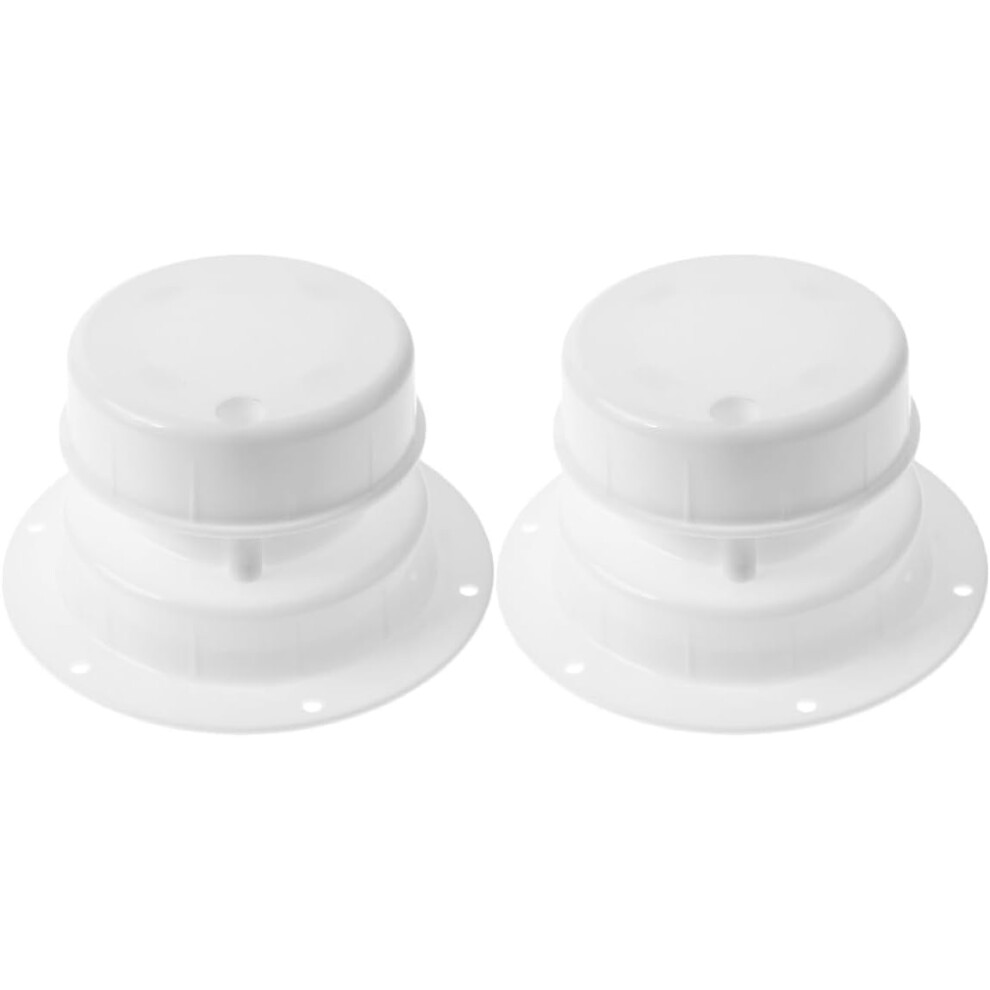 2Pcs Roof Vent Cover For Camper Trailer Rv Exhaust Vent Cover Replacement White 5455468474743