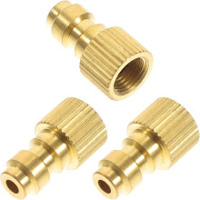 Set di 3 adattatori per pompa per pneumatici, da connettore femmina da 8 mm a connettore maschio standard, alta pressione 30 MPa.