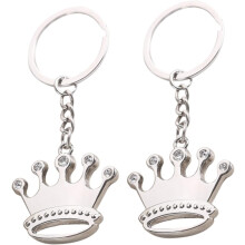 Paar-Schlüsselanhänger-Set, 2-teilig, diamantbesetzte Königs- und Königinnen-Tiara-Schlüsselringe aus Legierung, kreative Autoschlüsselanhänger