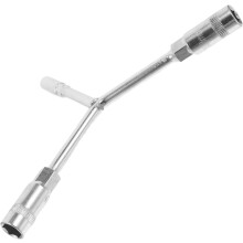 Clé à roue en Y, douille 3 voies 10 mm 12 mm, hexagone 6 pans, extracteur de valve portable