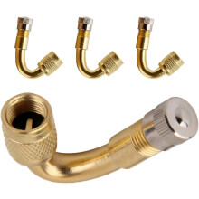 Extensores universais de caule de válvula de pneu de cobre de 4pcs para carros e motocicletas, design portátil