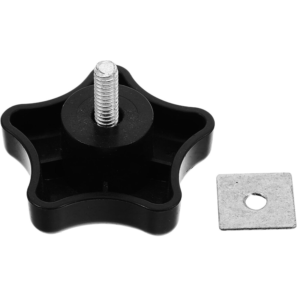 Camper Awning Knob Set With Square Washer M6 Roof Tent Mounting Hardware Motorhome Accessories Black 5455468473500