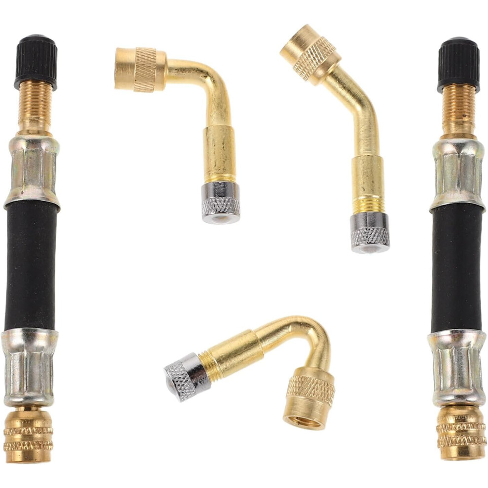 Bike Valve Extension Adapter Set Â Tubeless Tire Inflator Nozzle With Air Pump Extension 5455468479342