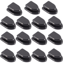 15pcs multifuncionais auto-adesivos ganchos do carro preto f