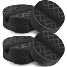 Lot de 4 patins universels en caoutchouc pour cric de sol de voiture, compatibles avec les systèmes de levage de véhicules et les camping-cars.