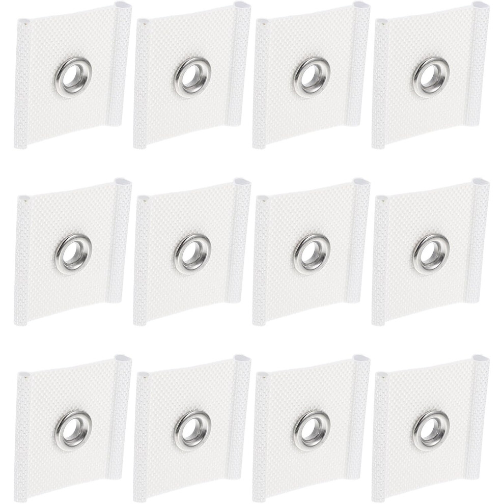 12Pcs Rv Awning Clips With Rail Fittings For Caravan Awning Installation Piping Clamps And Hooks White 5455468473357