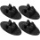 Universal Scooter Stand Pads 4Pcs Black Scooter Wheel Stabilizer Parking Base Platform Support Rack 1