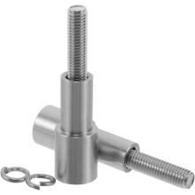 1 Pair Motorcycle Phone Navigation Extension Rod 0.9cm Handlebar Mount Bracket Stainless Steel Replacement