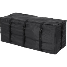 Borsa da tetto impermeabile per auto, 120x51x51 cm, in tessuto Oxford 600D, con cerniera a doppio cursore e chiusura a 8 cinghie.