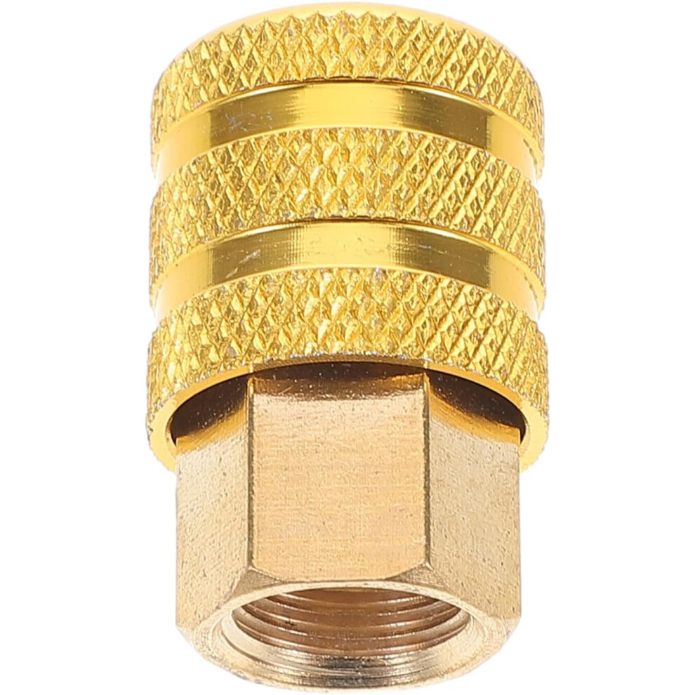 Copper Tire Inflation Nozzle With Self-Locking Quick Connect Adapter 5455468559372
