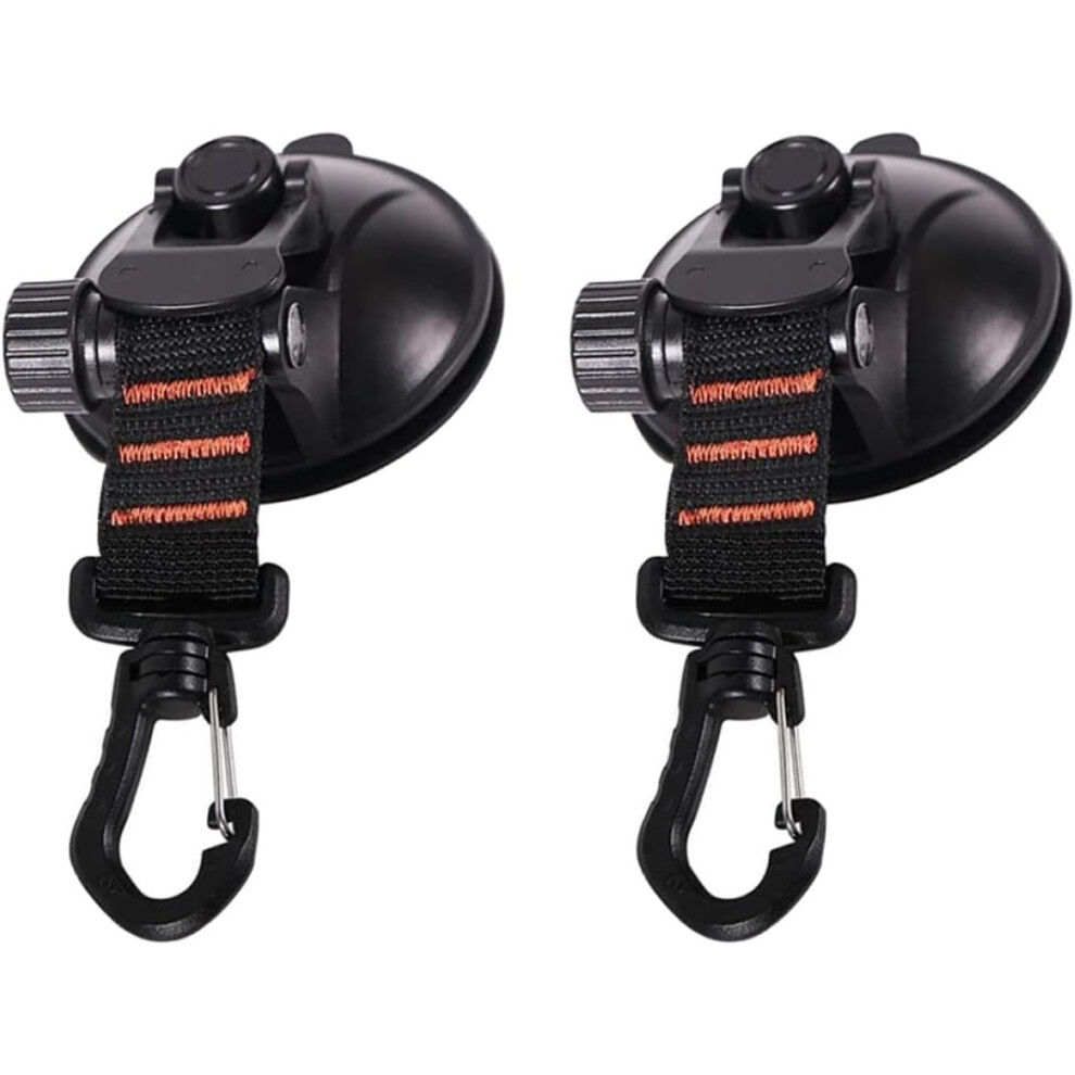 2Pcs Car Tent Suction Cups Reusable No Trace Abs Hooks For Sunshades Tarps 5455468472947