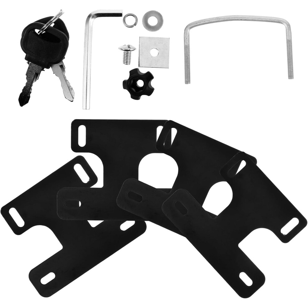 4Pcs Crossbar Roof Rack Clamps Universal Mount Clips For Vehicle Cargo Carrier Sturdy Metal Frame Black 5455468479557