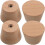 4 pezzi Porta sci in legno da parete, organizer verticale per sci e snowboard 1
