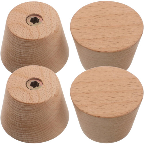 4 pezzi Porta sci in legno da parete, organizer verticale per sci e snowboard