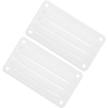 Avgasventil för husbil, 79x141mm, vit med 4 skruvar, för montering på båthusbil