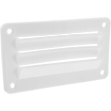 White Louvered Vent with 4 Screws 79X141Mm Marine Air Grill Cover Boat and Rv Ventilation Panel Roof Ventilation Accessories