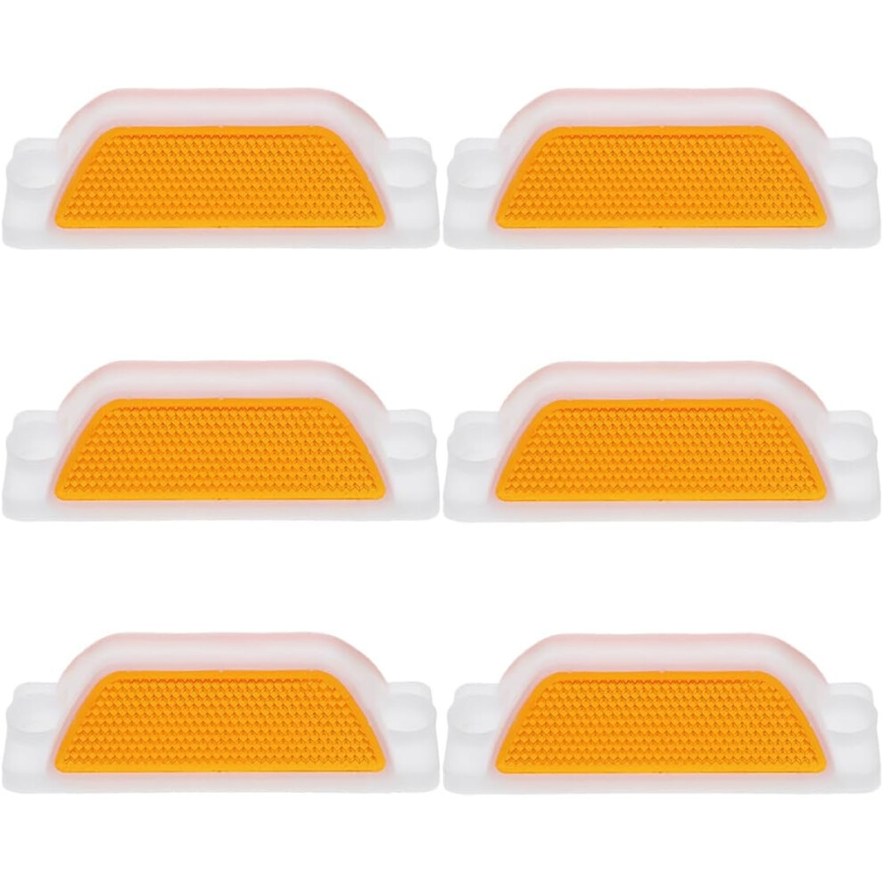 6Pcs Rectangular Driveway Reflectors Heavy Duty Street Pavement Markers For Road Warning Signs Driveway Marker 5455468552533