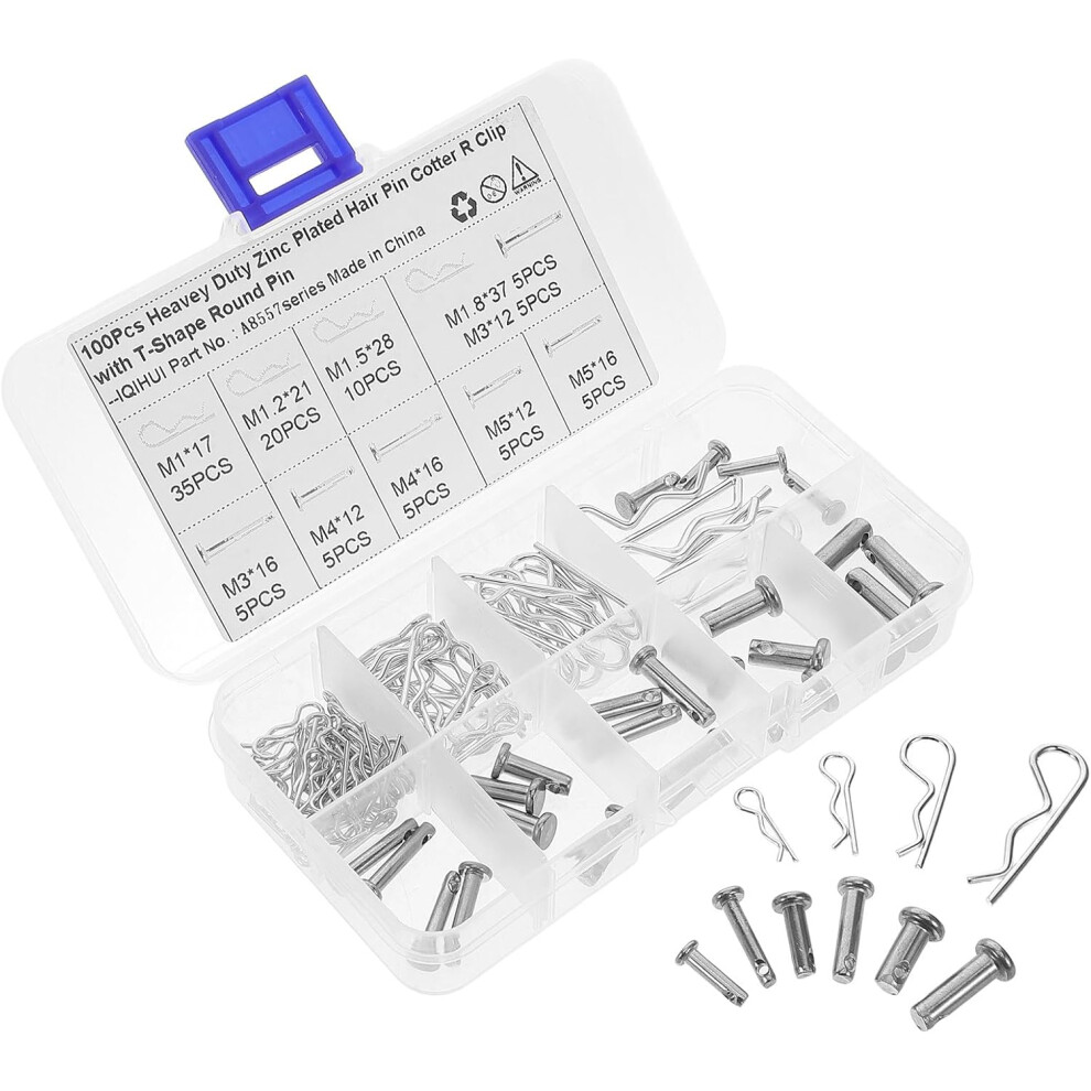 R-Shaped Cotter Pins Wave Positioning Pins 100Pcs Set For Trailer Hitch Automotive Towing Accessories 5455468481017