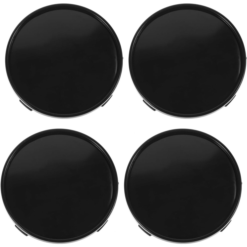 4Pcs Car Wheel Hub Caps Center Covers Automotive Rim Replacement For Car Modification Vehicle Hubcaps Black 5455468481840