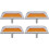 4Pcs Raised Aluminum Reflective Pavement Markers Heavy Duty Road Studs 1