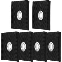 6Pcs Black Rv Awning Eyelets for 5/6Mm and 7/8Mm Piping Sturdy Outdoor Camping Awning Hardware