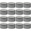 16pcs 1,98 polegadas rolamentos roda reboque tampas de poeira, tampas protetoras Hubcap borracha preta 1