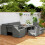 Seven-Piece Rattan Garden Sofa Set with Table 3