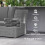 Seven-Piece Rattan Garden Sofa Set with Table 5
