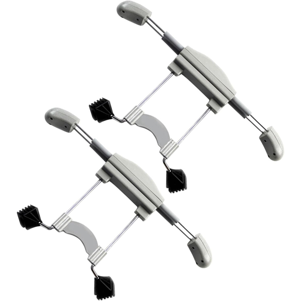 2Pcs Car Headrest Coat Hanger Retractable Clothes Hanging Rack Grey 5455468549311