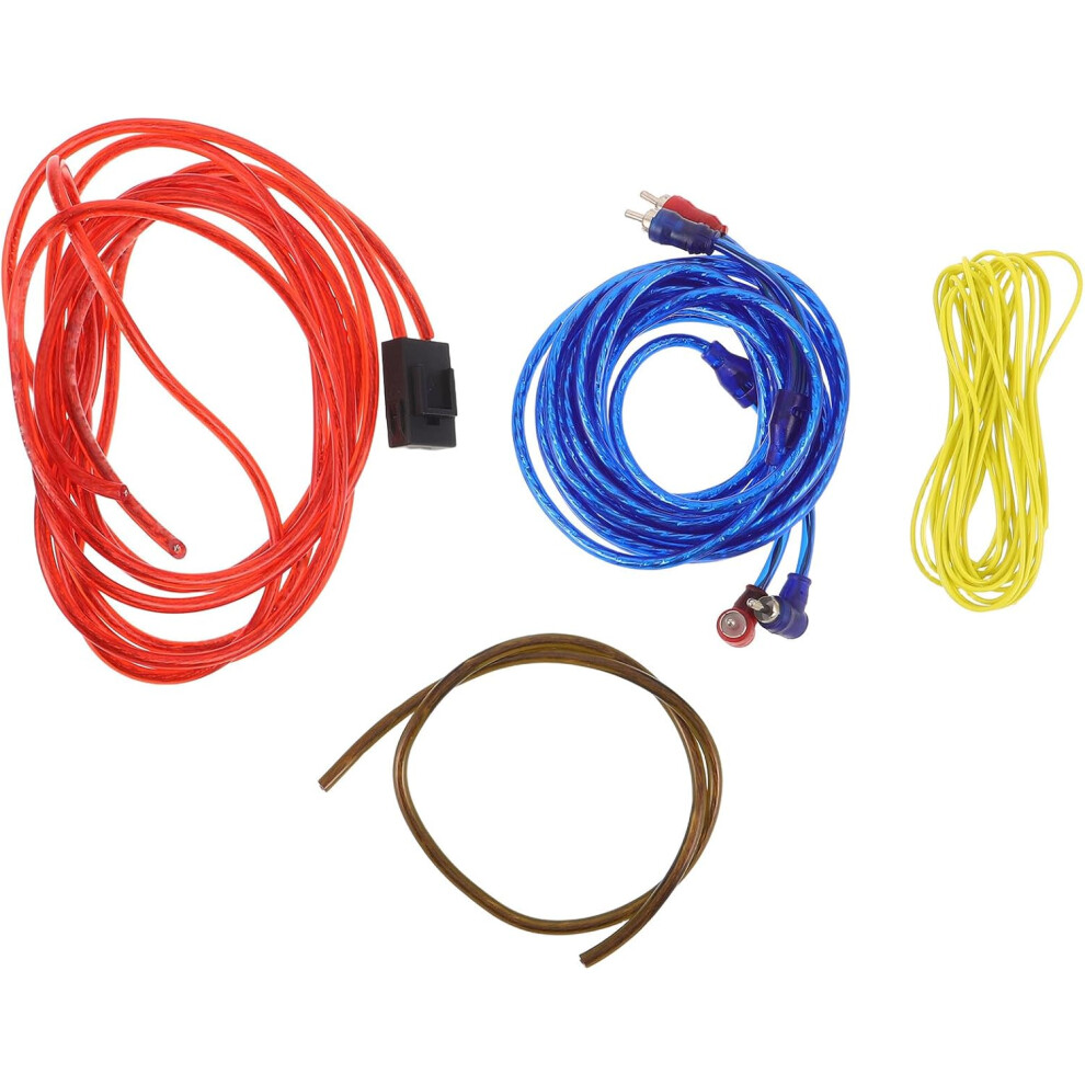 4Pcs Car Audio Modification Wire Car Subwoofer Amplifier Installation Wiring Audio Amplifier Power Cables 5455468563119