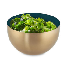 Two-Tone Stainless Steel Serving Bowl