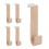 Wooden Door Hook Set of 5 1