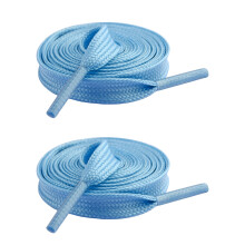Luminously Flat Shoe Laces No Battery Required-Sky Blue 120cm