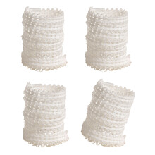 2 paires de lacets en dentelle sur le thème du-Blanc 100cm