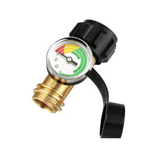 Universal Propane Tank Gauge Level Indicator QCC1 Type 1 Gas Pressure Meter for RV Detector Propane Gas Grill Regulator