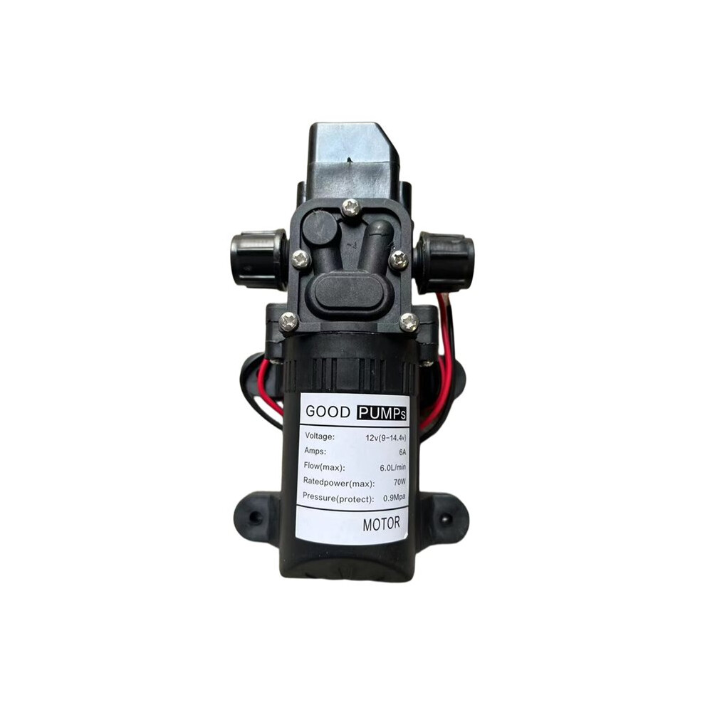 1Pcs High Pressure 12V Auto Diaphragm Water Pump With Self-Priming Feature 6L/Min 0.9Mpa 6032483724177