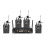 Wireless Microphone Lavalier 4 Channel UHF Fixed Frequency Dynamic Microphone for Karaoke Wedding Party Band Church EU 1