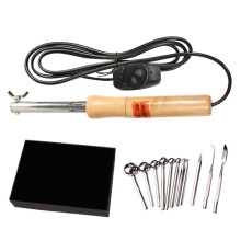 DIY Fabric Flower Making Tools Set 220V Electric Flower Ironing Machine Artificial Rose Iron Tool Kit EU Plug