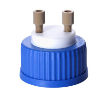Mobile Phase Solvent Bottle Cap with Liquid Reagent Bottle Cap GL45 Universal Cap HPLC Solvent Bottle Cap 1Piece B