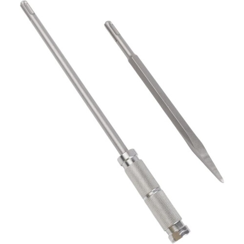 Electric Hammer Extension Rod, 3 Pieces Round Two- Quick-Draw with Chisel Set for SDS Drilling Multi-Functional