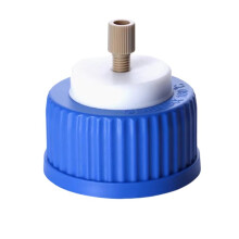 Mobile Phase Solvent Bottle Cap with Liquid Reagent Bottle Cap GL45 Universal Cap HPLC Solvent Bottle Cap 1Piece A
