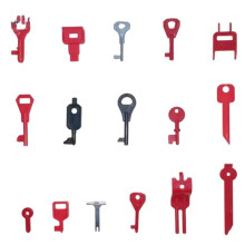 16 PCS Fire Alarm Test Key Set with 2 Key Rings, Manual Reset Key Kit for Engineers and Safety Systems