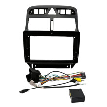 9 Inch Car Stereo Radio Fascia Frame Kit for 307 2002-2013 Dash Install Facia Bezel Adapter Plate Frame