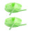 Lacets de chaussures brillants dans l'obscurité-vert fluo 120cm 1