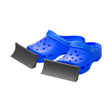 Pince à chaussures en plastique, décoration-Paire grise