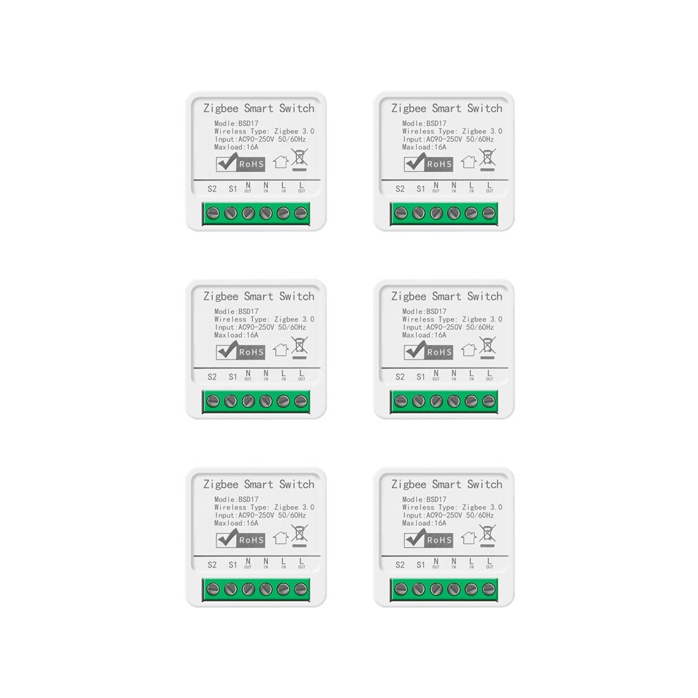 6X Tuya Tuya 16A Zigbee Cassette App Mobile Phone Remote Voice Timing Alexa 6032982443401